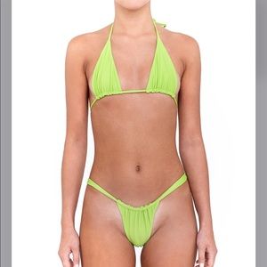 Bamba Swim Lime Green Bikini Set